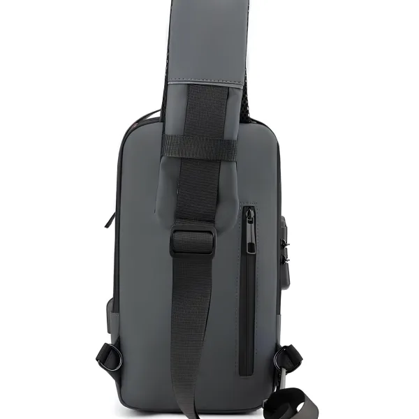 Waterproof Polyester Slim Unisex Crossbody Sling Bag Chest Anti-Theft Backpack for Men & Women | Shoulder Bag | Travel Handbag with Hard Shell Password Lock | Crossbody Backpack for Hiking, Cycling, Travel