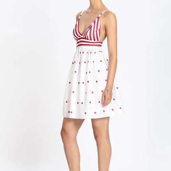 POLKA DOT MINI DRESS