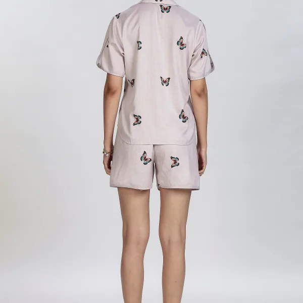 Butterfly Print Co-Ord Set for Women Trendy Casual Wear