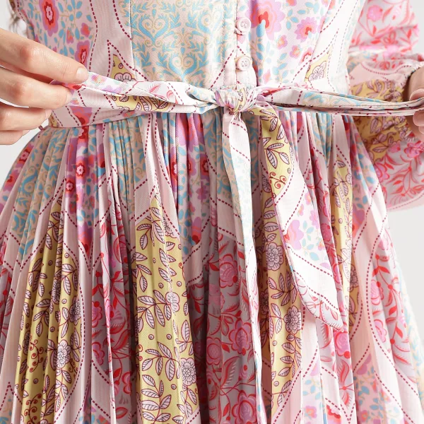 PAISLEY PRINTED MAXI DRESS