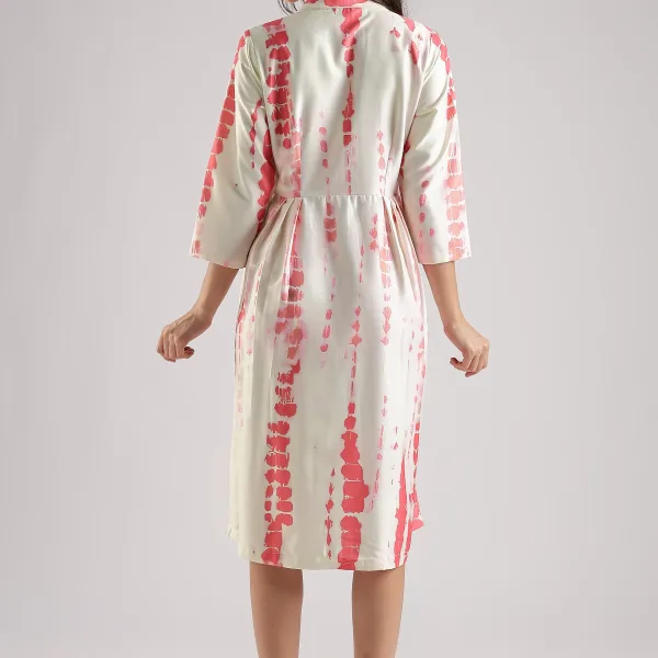 SHIBORI MIDI DRESS