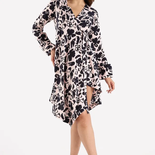 RAYON PRINTED DRESS