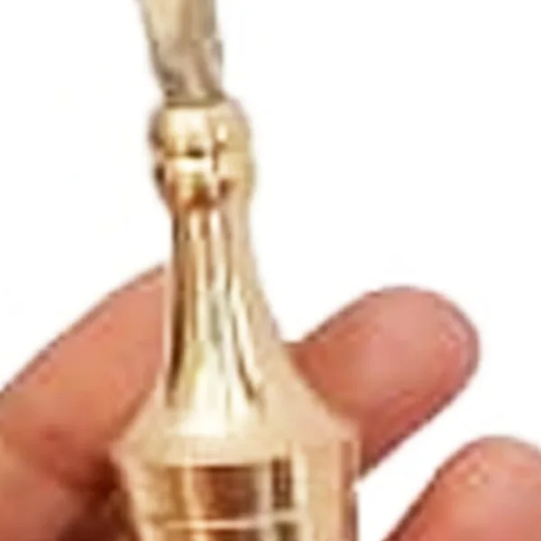 Mii Art Brass Surmedani With Funnel/Kuppi and Surma Use in Eye's Makeup[Size-13-cm]Pack OF 1 pcs Funnel,2 Surma Packed, 1 Brass Surmedani