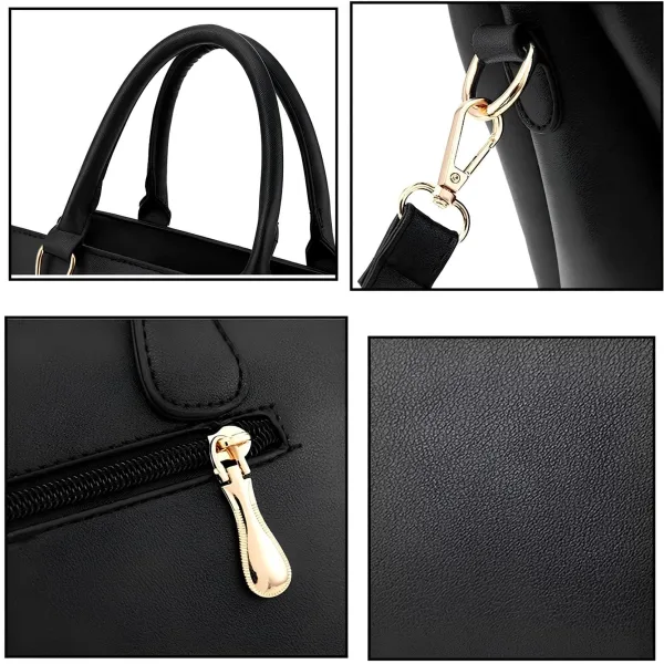 Premium Quality Women’s Stylish Handbag | Elegant PU Leather Shoulder & Tote Bag for Ladies | Spacious Multi-Compartment Design with Golden Hardware & Fur Ball Charm | Perfect for Office, Daily Use, Travel & Parties