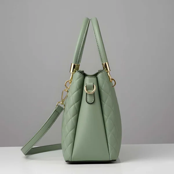 Premium Quality Women’s Stylish Handbag | Elegant PU Leather Shoulder & Tote Bag for Ladies | Spacious Multi-Compartment Design with Golden Hardware & Fur Ball Charm | Perfect for Office, Daily Use, Travel & Parties