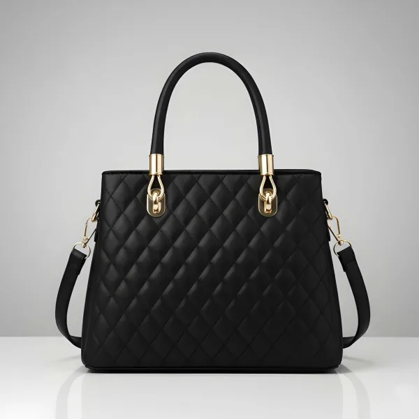 Premium Quality Women’s Stylish Handbag | Elegant PU Leather Shoulder & Tote Bag for Ladies | Spacious Multi-Compartment Design with Golden Hardware & Fur Ball Charm | Perfect for Office, Daily Use, Travel & Parties