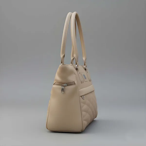 Premium Quality Women’s Stylish Handbag | Elegant PU Leather Shoulder & Tote Bag for Ladies | Spacious Multi-Compartment Design with Golden Hardware & Fur Ball Charm | Perfect for Office, Daily Use, Travel & Parties