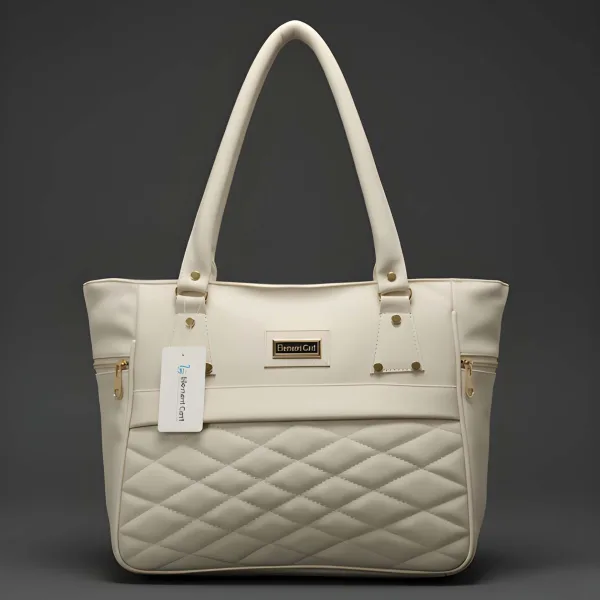 Premium Quality Women’s Stylish Handbag | Elegant PU Leather Shoulder & Tote Bag for Ladies | Spacious Multi-Compartment Design with Golden Hardware & Fur Ball Charm | Perfect for Office, Daily Use, Travel & Parties