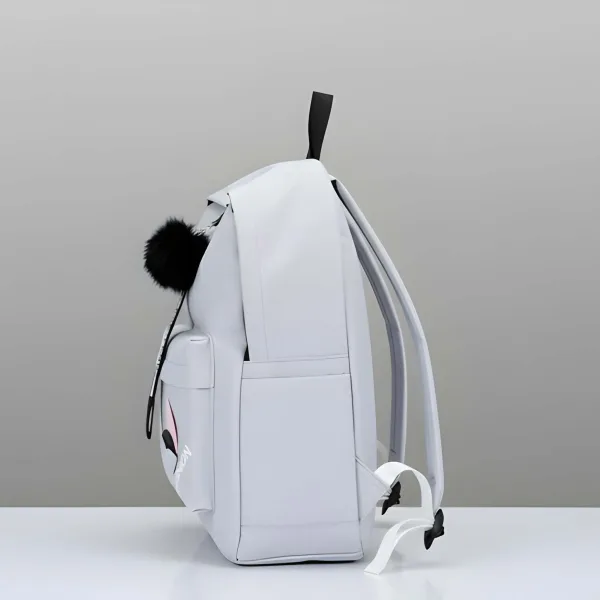 Latest Trendy Women’s Backpack | Lightweight & Durable PU Leather School/College Bag | Adjustable Straps with Dual Handles | Fashionable Solid Pattern Tote with Soft Texture, Front Pocket