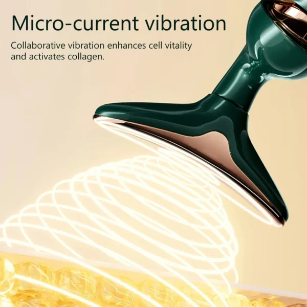 3 in 1 vibrating face neck eye massager for firm glowing skin