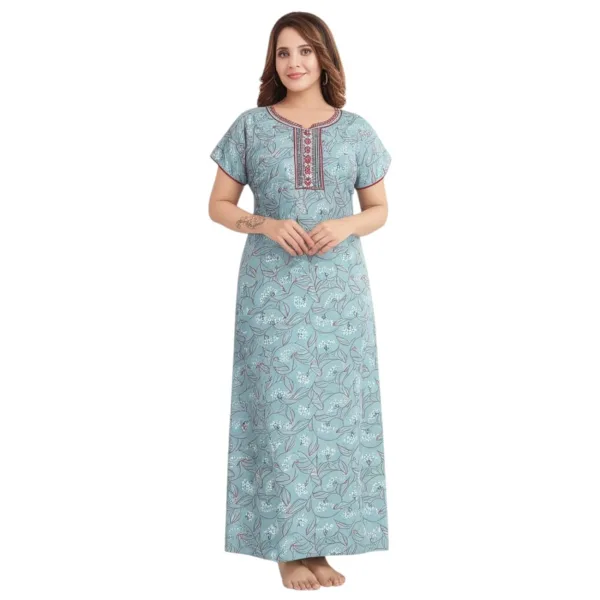 Women Alpine Nighty Stylish Print Regular Fit Sleepwear
