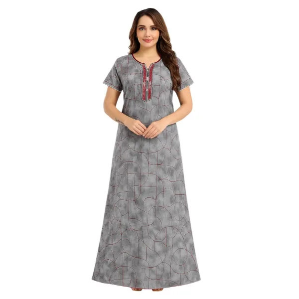 Women Alpine Nighty Breathable Fabric Everyday Sleepwear