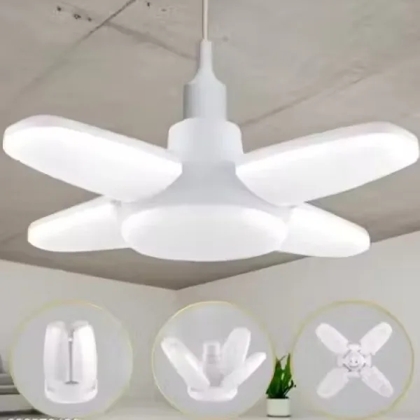 25 Watt Deformable 4 Fan LED Bulb High Bright Energy Saving B22