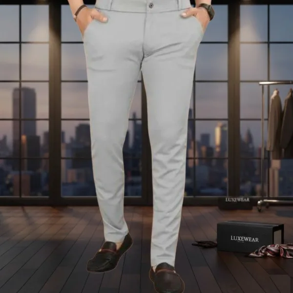Men’s Slim Fit Stretchable Grey Trouser