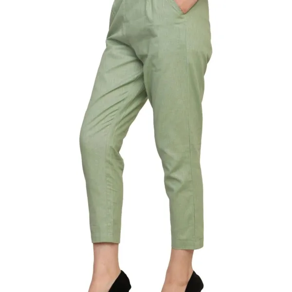 Women’s Linen Palazzo Pants – Effortless Style & Breathable Comfort | Green