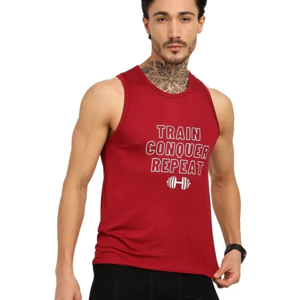 Men's Bamboo Fabric Workout Gym Vest
