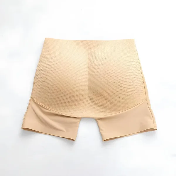 Women’s Seamless Mid-Thigh Butt Lifter Waist Trainer Shorts | High Waist Tummy Control Thigh Shaper Shapewear with Padding | Comfortable Body Shaping Shorts