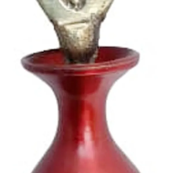 Mii Art Brass Surmedani With Funnel/Kuppi And Surma Use In Eye's Makeup Pack OF 1 Pcs Funnel,2 Surma Packed, 1 Brass Surmedani