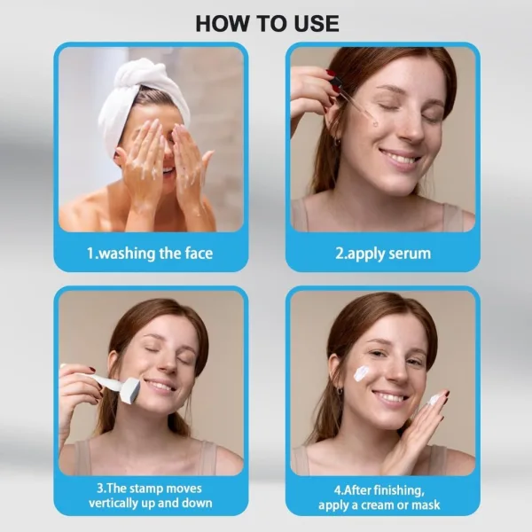 Titanium microneedling derma stamp for face scalp beard repair