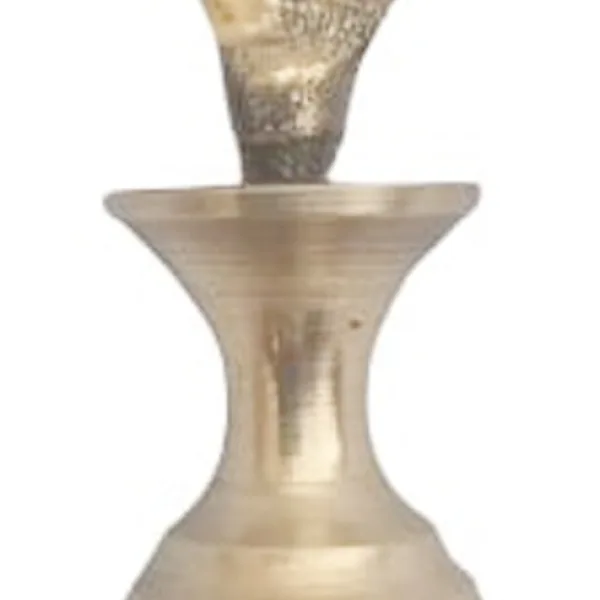 Mii Art Brass Surmedani With Funnel/Kuppi And Surma Use In Eye's Makeup Pack OF 1 pcs Funnel, 2 Surma Packed, 1 Brass Surmedani