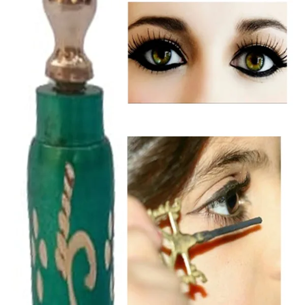 Brass Surmedani With Funnel/Kuppi And Surma Use In Eye's Makeup [Size-7-cm] Pack Of-1 Funnel, 2 Surma Packed, 1 Brass Surmedani