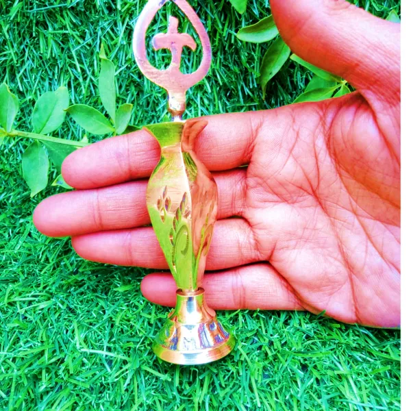 Brass Surmedani With Funnel/Kuppi And Surma Use In Eye's Makeup [Size-11-cm] Pack Of-1 Funnel, 2 Surma Packed, 1 Brass Surmedani