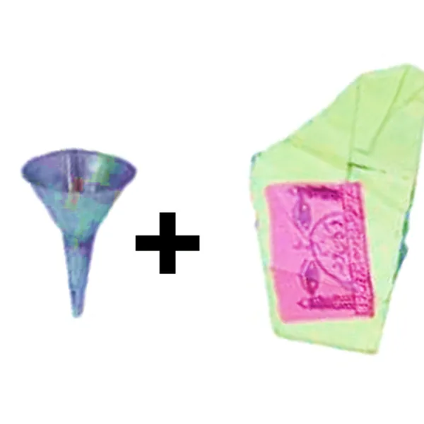 Brass Surmedani With Funnel/Kuppi And Surma Use In Eye's Makeup [Size-11-cm] Pack Of-1 Funnel, 2 Surma Packed, 1 Brass Surmedani