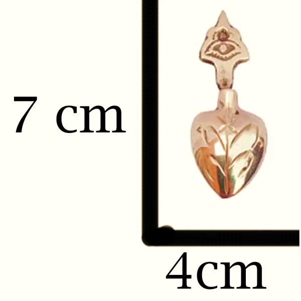 Brass Surmedani With Funnel/Kuppi And Surma Use In Eye's Makeup [Size-7-cm] Pack Of-1 Funnel, 2 Surma Packed,1 Brass Surmedani