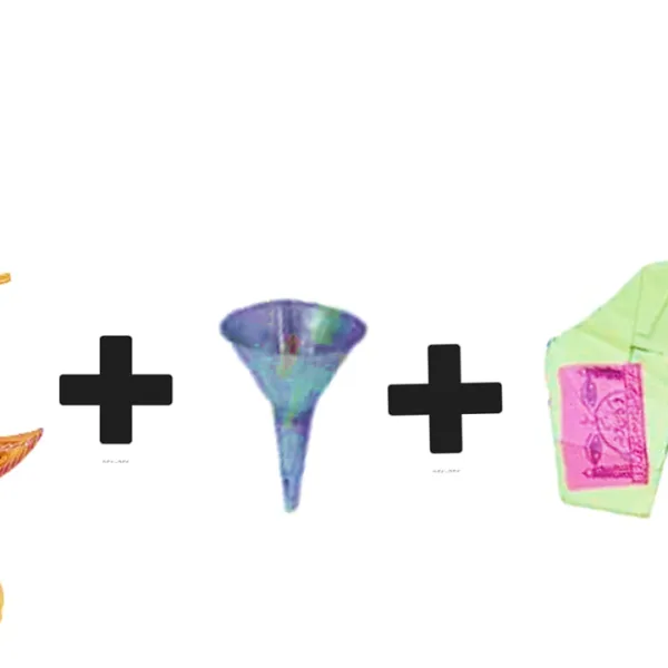 Mii Art Brass Surmedani With Funnel/Kuppi And Surma Use In Eye's Makeup [Size-30-cm] Pack of - 1 Funnel, 2 Surma Packed, 1 Brass Surmedani