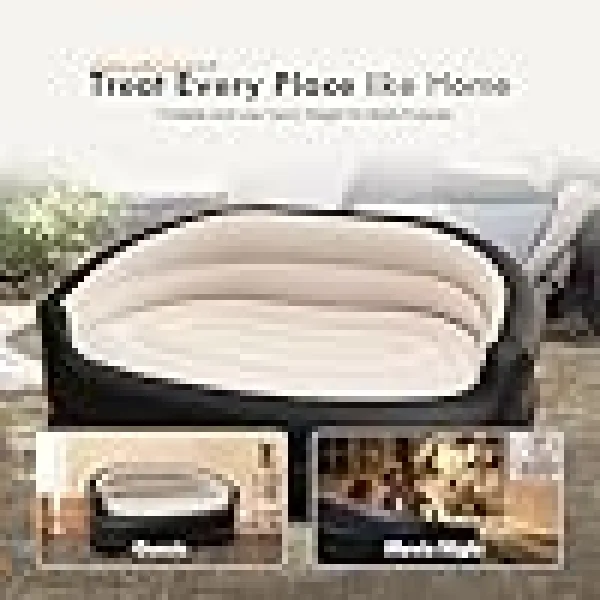 Comfort Outdoor and Indoor Portable & Inflatable Double Size Air Sofa With Electric Air Pump