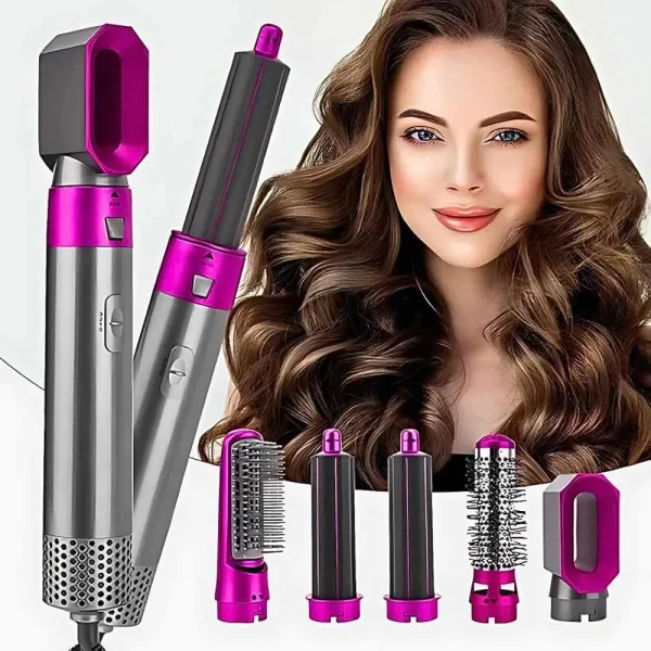 5 in 1 Hot Air Brush Hair Dryer & Volumizer