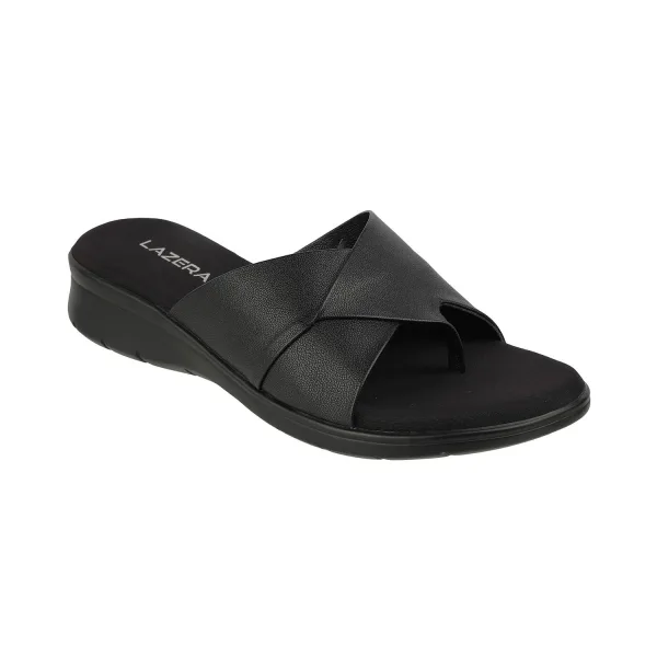 Women’s SoftGrip Toe-Loop Flats | Comfortable Vegan Leather Slip-On Sandals