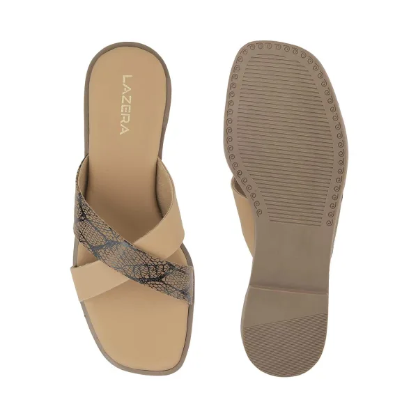 Women’s Comfort Cross-Strap Mules | Vegan Leather Slip-Ons | Cushioned Footbed