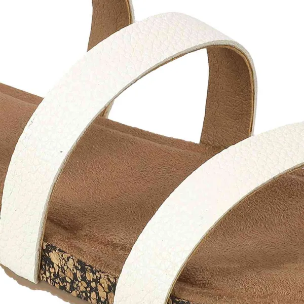 Women’s Triple Strap Slides | Mule Sandals with Contoured Footbed | Everyday Wear