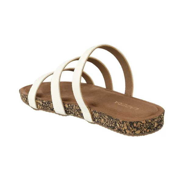 Women’s Triple Strap Slides | Mule Sandals with Contoured Footbed | Everyday Wear