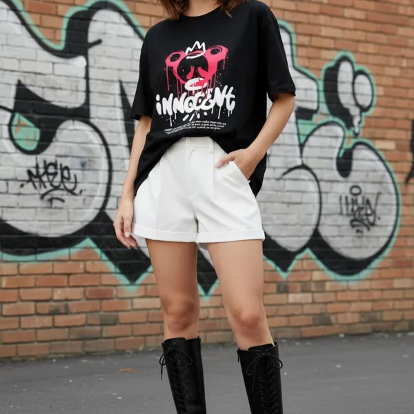 INNOCENT GRAPHIC PRINTED OVERSIZED T-SHIRT