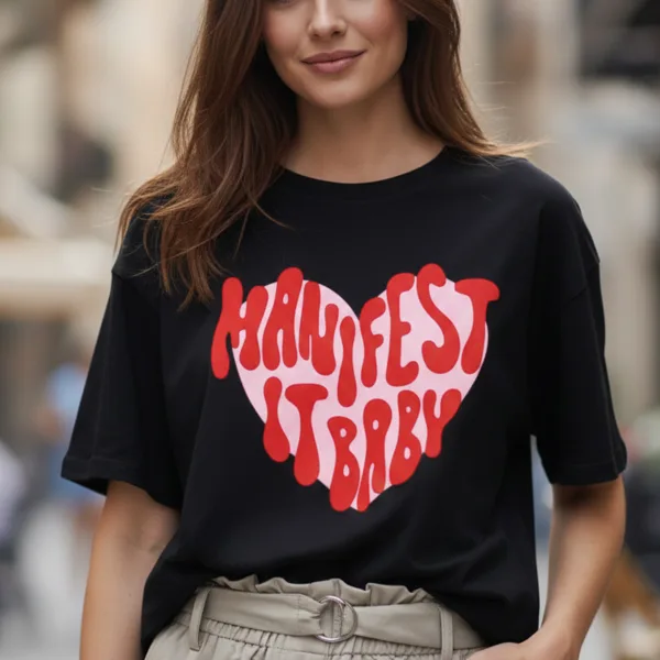 MENIFEST GRAPHIC PRINTED OVERSIZED T-SHIRT