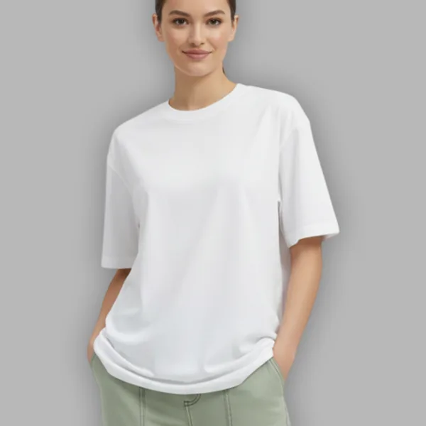 TWIN MERMAID GRAPHIC PRINTED OVERSIZED T-SHIRT