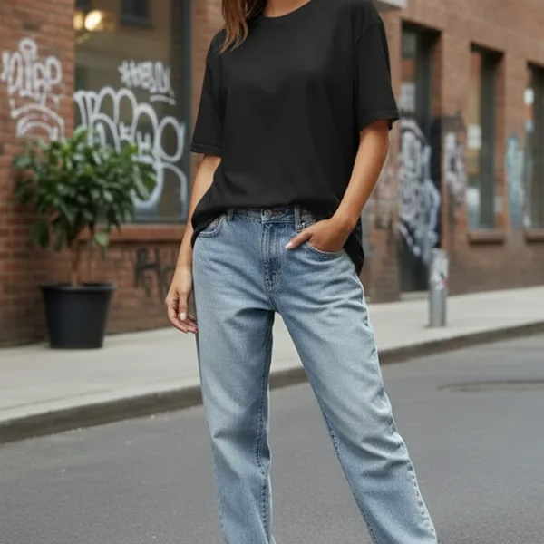 PANDA GRAPHIC PRINTED OVERSIZED T-SHIRT