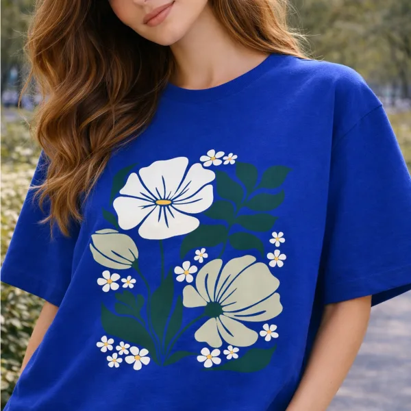 FLORA VIBE GRAPHIC OVERSIZED T-SHIRT