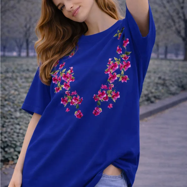 OVERSIZED FLORAL T-SHIRT