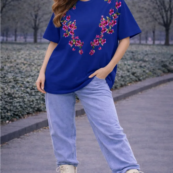 OVERSIZED FLORAL T-SHIRT