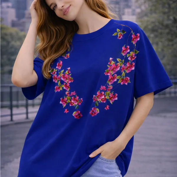 OVERSIZED FLORAL T-SHIRT