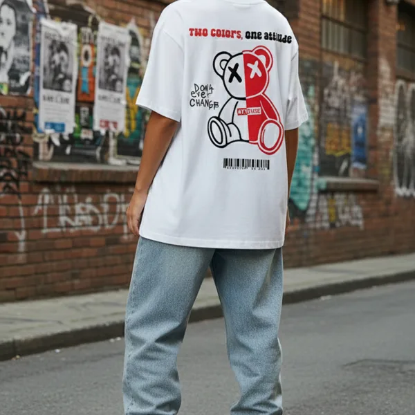 TEDDY GRAPHIC PRINTED OVERSIZED TEE