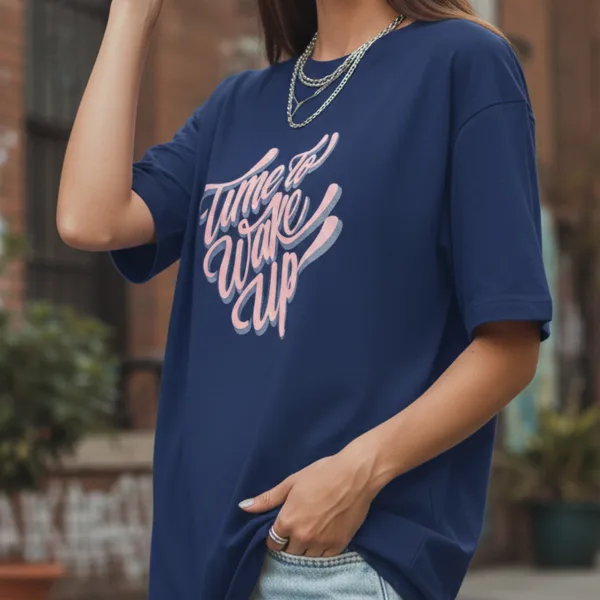 WAKE UP MOOD OVERSIZED TEE