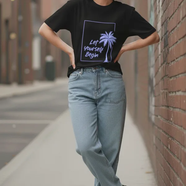 THE OASIS SCRIPT OVERSIZED TEE