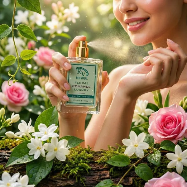 Red Vocal Floral Romance Luxury Premium Perfume Eau De Toilette – Women’s 100ml Elegant & Long-Lasting Fragrance