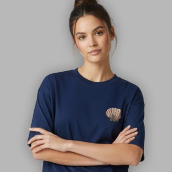 MERMAID GRAPHIC PRINTED OVERSIZED T-SHIRT