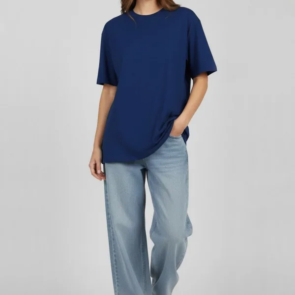 TWIN MERMAID GRAPHIC PRINTED OVERSIZED T-SHIRT