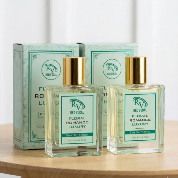 Red Vocal Floral Romance Luxury Premium Perfume Eau De Toilette – Women’s 100ml Elegant & Long-Lasting Set of 2 Fragrance